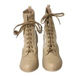 Chase and Chloe New  Heel Booties Shoes Beige Size 8 Photo 3