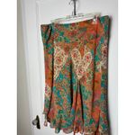 CHAPS Y2K Boho Chic Paisley Indie Slinky Pull On Skirt Women's Size Large Photo 1