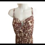 Maurice's Womens Red Floral Hardware MIDI Dress XL Vacay Resort Cruise Photo 1