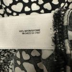 Old Navy Black And White Heart Print Dress Size XL Sleeveless Ruffle Collar Photo 3