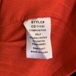 Nsr  Womend Red Ribbed Stretch Surplice Ruched Midi Cocktail Dress Size Medium Photo 3