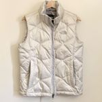 The North Face  550 White Quilted Zip up Vest Small Photo 1