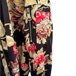 36.5 Bomber Jacket Floral satin - Black and Red woman’s sz M Photo 4