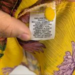 Belle Sky ruffle key hole chocker long sleeve floral blouse women’s Size XLarge Photo 8