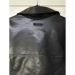 Hudson Faux Leather Black Jacket Small NWT Sample Piece Biker Jacket Moto Detail Photo 8
