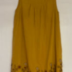 Blue Rain  Mustard Floral Midi Dress Photo 0