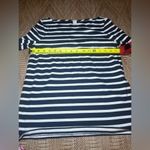 J.Crew Women's Black & White Striped Blouse with Polka Dot Tulle Cuffs,Sixe XS Photo 5