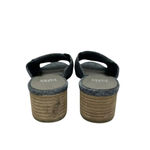 Eileen Fisher Ruche Mule Sandals Chambray Blue Denim Block Heel Comfort Size 8 Photo 5