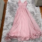 La Femme  28611 Mauve Pink Chiffon Ball Gown Photo 9