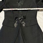 Paule Ka Paris Textured Black Skirted Suit with front bow closure size 38 Photo 10