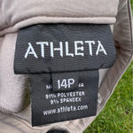 Athleta  women’s ski tan pants size 14P winter wear Photo 6