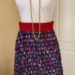 LuLaRoe Red and Purple beautiful A-Line Skirt Brand New! Photo 0