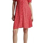 & Other Stories & Other Stories Paris Atelier Red Floral Print Button Front Mini Dress Size S Photo 9