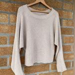 Le Ore Lodi Ribbed Sweater Size S Cropped Almond Tan Photo 4