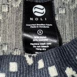 Noli Fitted Long Sleeve Crop Logo Jacquard Print Athleisure Top EUC Size Small Photo 6