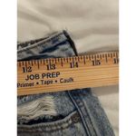 Hidden Mid Rise Frayed Hem Mom Shorts Jeans Light Denim Blue Women's Size Small Photo 10