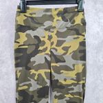 Zenana Green Camo Long Active Army Legging Pants Bottoms Ankle Large Photo 2