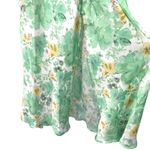 ZARA  Satin Green Floral Print Midi Dress Photo 10