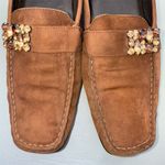 Stuart Weitzman Stuart Weitzman Women's Brown Suede Rhinestone Loafers Size 8.5 N Photo 10