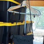 NWOT Designs By Sandra Black Floral Embroidered Quilted Crossbody Bag Photo 0