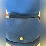 Etienne Aigner Vintage tan brown leather and denim fabric crossbody bag Photo 5