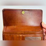 Dooney & Bourke Vintage All Weather Leather Checkbook Wallet, Taupe/British Tan Photo 7