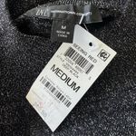 INC  Medium Sweater Dress Glitter Cold-Shoulder Balloon Sleeves Stretch Mock Neck Photo 6