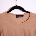 Tuckernuck Pomander Place Vesty Puff Sleeve Crewneck Short Sleeve Tee Shirt Tan Photo 1