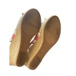 G.H. Bass & Co. Women's Stripe Wedge Slingback Sandals‎ Size 8 Multicolor Photo 5