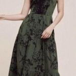 Free People Anthropologie Ranna Gill Herbaliste Maxi Dress Green Black Photo 0