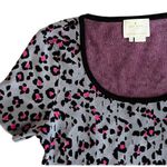 Kate Spade $395  New York XL Cyber Cheetah Sweater Dress Gray Pink Big Smoke Photo 6