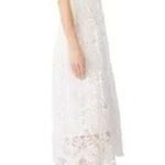 Shoshanna Midnight Christabella Dress Lace Hourglass Sleeveless V-Neck White 2 Photo 2