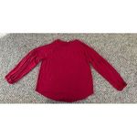 Old Navy Luxe Maroon Long Sleeve bubble sleeve top size large Photo 6