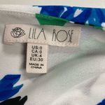 LILA ROSE,Women’s Romper (Top& Shorts together),Sz 0, white,black, green,blue Photo 8