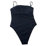 Relleciga One Piece Swimsuit Womens Large Black High Cut Spaghetti Strap Bathing Photo 2