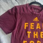 Adidas   Arizona State University Burgundy Tee with Yellow Graphic Photo 6