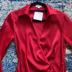 superdown Sophie Draped Mini Dress in Red Small Photo 7