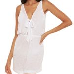 BECCA by Rebecca virtue  White Reversible Swim Cover Mini Dress Sz S NWT Photo 0