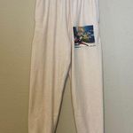 Boys Lie  Head In The Clouds Velour Velvet Jogger Sweatpants in Light Peach Pink Photo 0