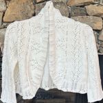 Grace Elements  White Cotton Sweater Photo 0