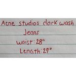 Acne Studios Womens Skin 5‎ Jeans Size 28 X 27 Skinny Dark Denim Pants Mid Rise Blue Photo 9