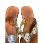 Mystique Thong Sandals Animal Print Brown Size 9 Photo 2