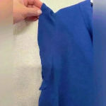 Generic Women's Summer Casual Solid Sleeveless Ruffle Elegant Blue Blouse Sz 2X‎ Photo 6