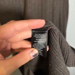 Greige Women's Grey Ribbed Knit Midi‎ Dress Short Sleeve Casual Comfort M Gray Size M Photo 5