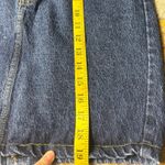 1980s Gitano express size 24x19 stone wash knee length denim skirt Blue Photo 5