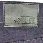 RUDESkinny Drop Waist Dark Wash Blue Red Lined Jeans Size Cuffed Stretch Photo 4