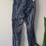 Pilcro and the Letterpress Anthropologie Blue Patterned Patchwork Corduroy Pants Photo 2