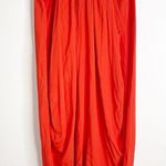 Atlein Red Cape Dress Silk Size Large Photo 1