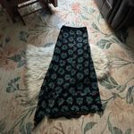 PACO RABANNE Asymmetric Floral Print Lace Skirt Blue Photo 7