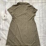 Motherhood Black and White Sheath Dress with Notched Collar Photo 3